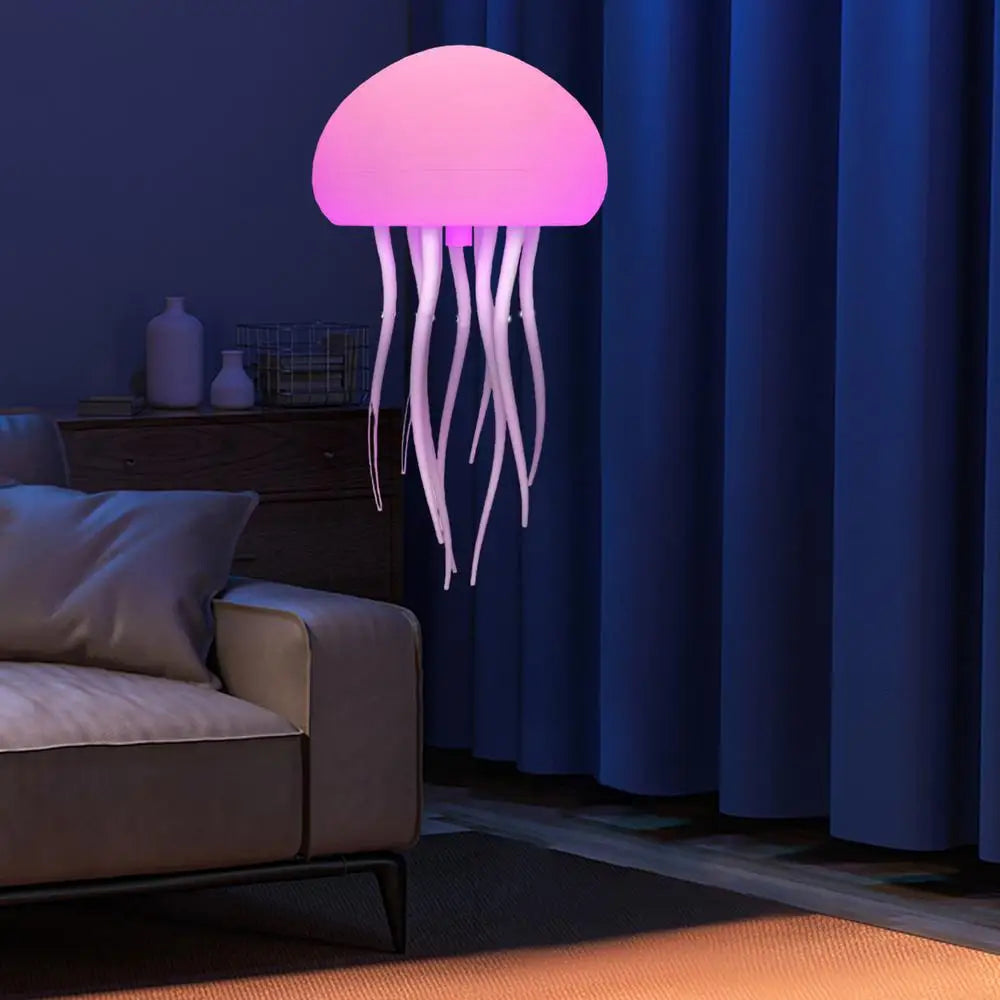 Smart Jellyfish Glow Lamp - Decorative Mood Light for Any Space, Voice Controlled.