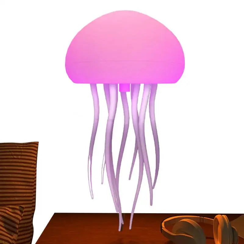 Smart Jellyfish Glow Lamp - Decorative Mood Light for Any Space, Voice Controlled.