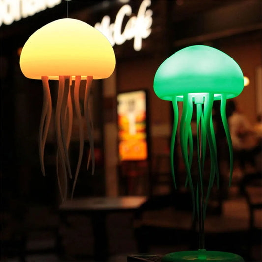 Smart Jellyfish Glow Lamp - Decorative Mood Light for Any Space, Voice Controlled.