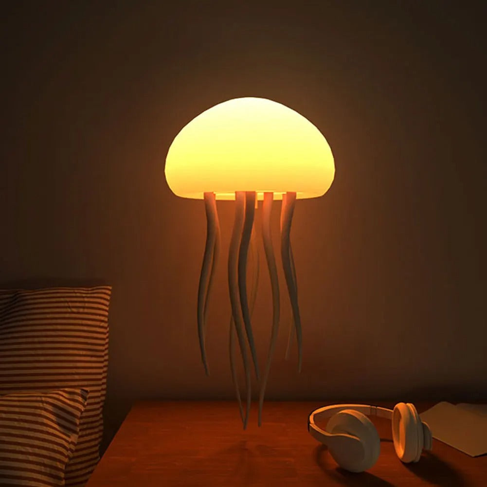 Smart Jellyfish Glow Lamp - Decorative Mood Light for Any Space, Voice Controlled.