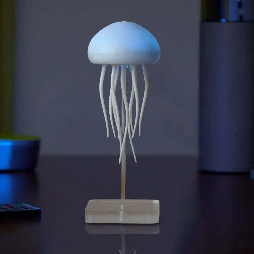 Smart Jellyfish Glow Lamp - Decorative Mood Light for Any Space, Voice Controlled.