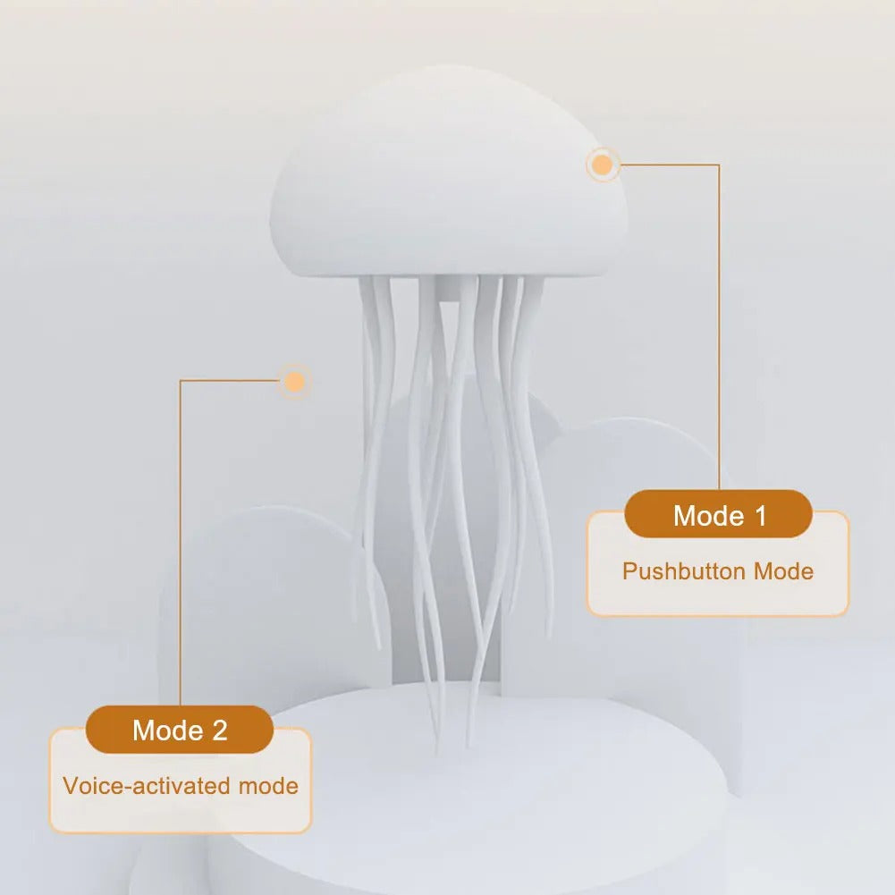 Smart Jellyfish Glow Lamp - Decorative Mood Light for Any Space, Voice Controlled.